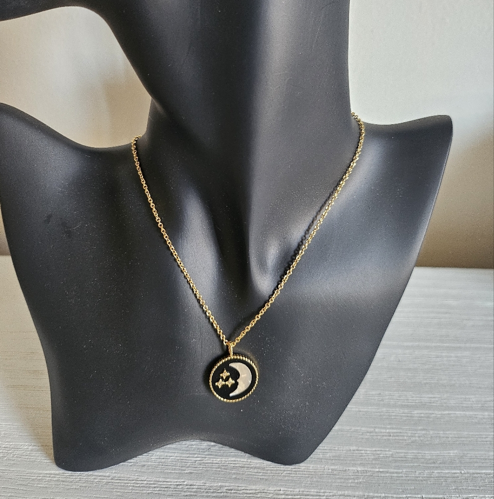 Rose des Vents Celestial Sun and Moon Necklace